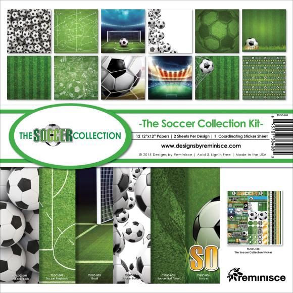 Reminisce Collection Kit 12&quot;X12&quot; Soccer