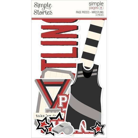 Simple Stories Simple Pages Page Pieces Wrestling