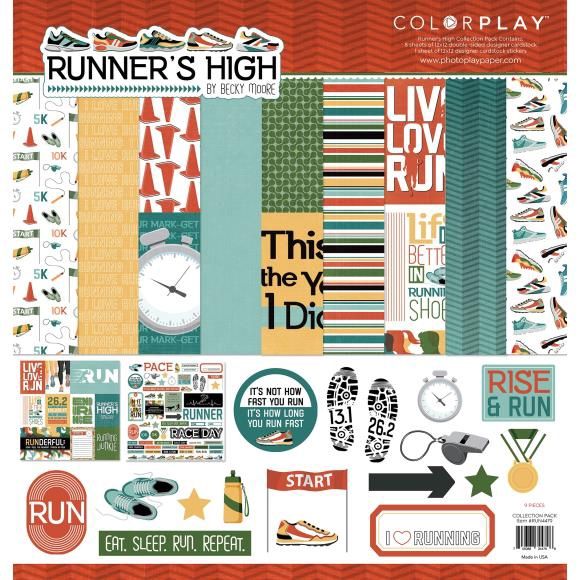 PhotoPlay Collection Pack 12&quot;X12&quot; Runner&#39;s High