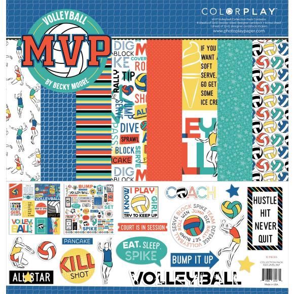 ColorPlay Collection Pack 12&quot;X12&quot; MVP Volleyball