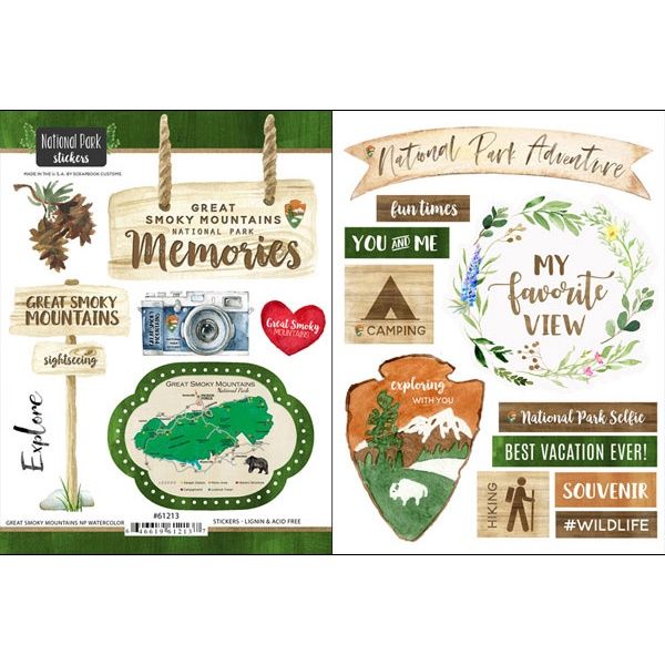 Great Smoky Mountains National Park Watercolor Sticker