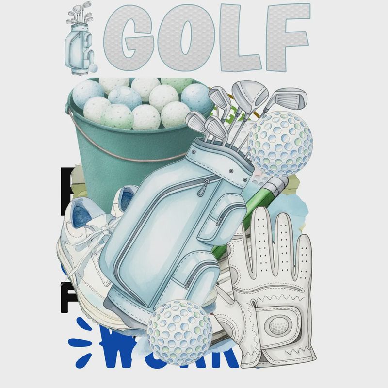 Go Big Sports Collection Golf Laser Cut Scrapbook Ephemera Embellishments