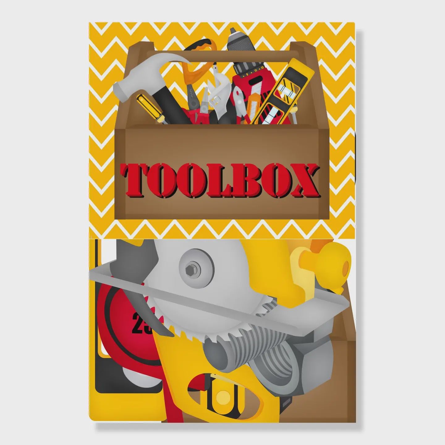 Toolbox Time Collection Laser Cut Ephemera Embellishments