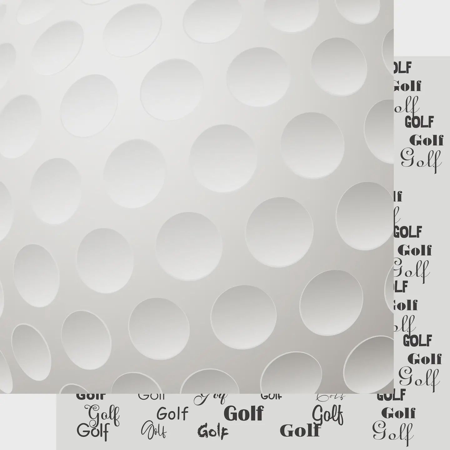 Go Big Sports Collection Golf 12 X 12 Double-Sided Scrapbook Paper