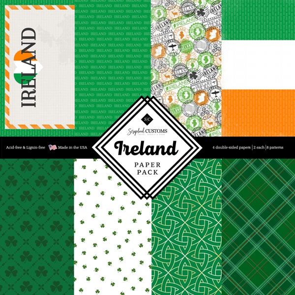 Ireland Paper Pack 12x12 Double-Sided