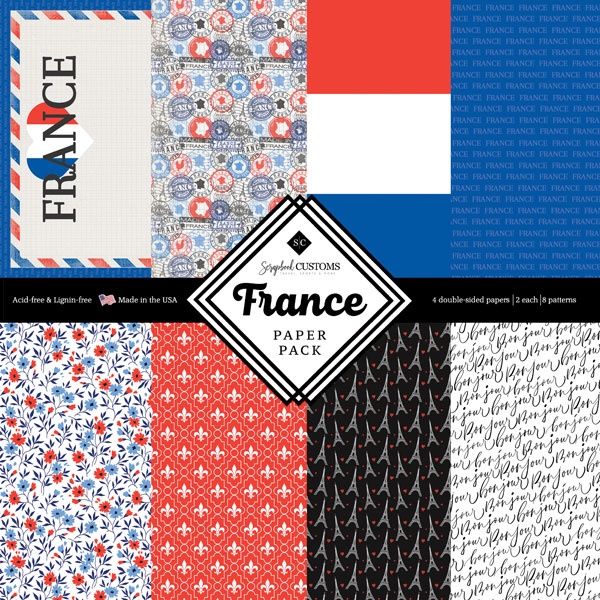 France Paper Pack 12x12 DS
