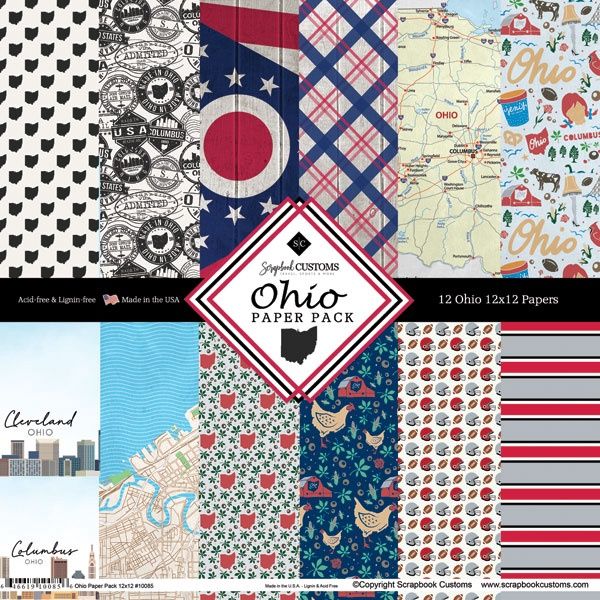 Ohio Paper Pack Double-Sided 12x12