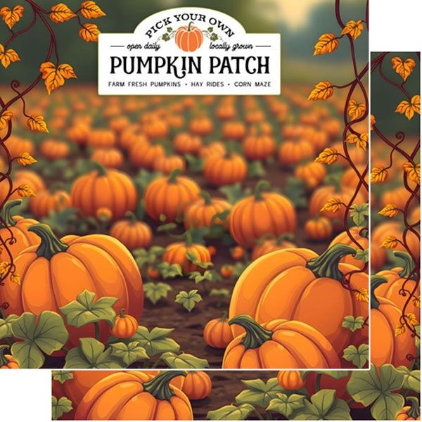 Pumpkin Patch - Pick Your Own DS (Double-Sided Paper 12 x 12)