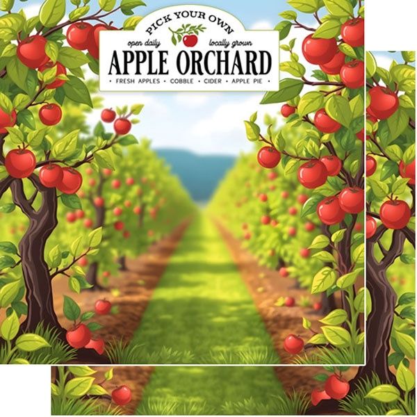 Apple Orchard - Pick Your Own DS (Double-Sided Paper 12 x 12)