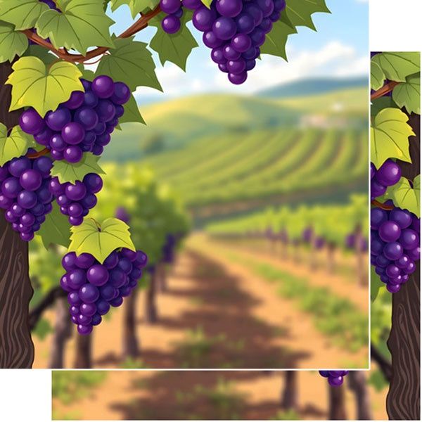 Grape Vineyard (Double-Sided Paper 12 x 12)
