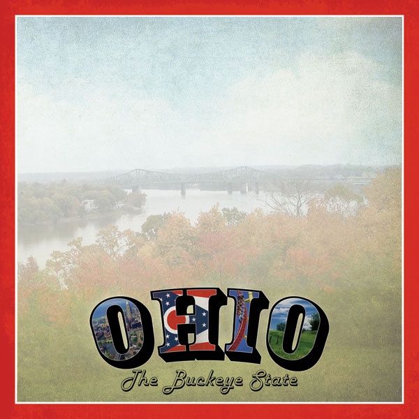 Ohio Vintage  Paper 12 x 12