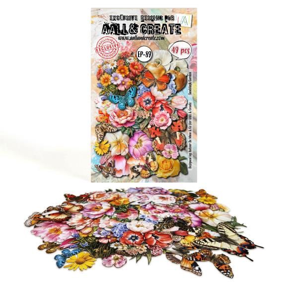 AALL And Create Ephemera Die-Cuts A6 Sunblush Garden