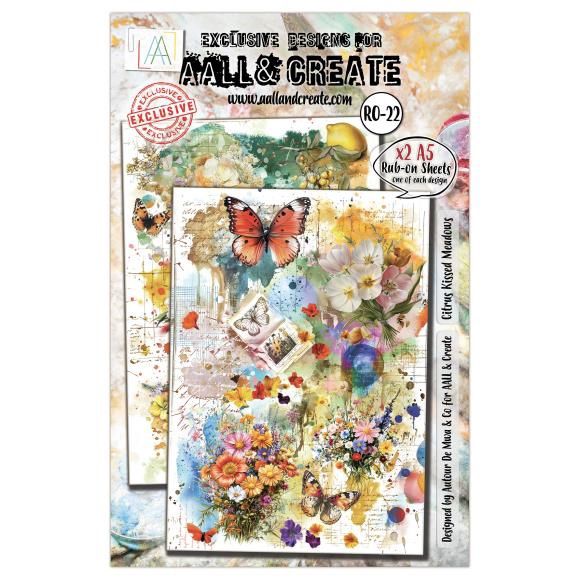 AALL And Create A5 Rub-Ons Citrus Kissed Meadows