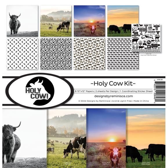 Reminisce Collection Kit 12&quot;X12&quot; Holy Cow