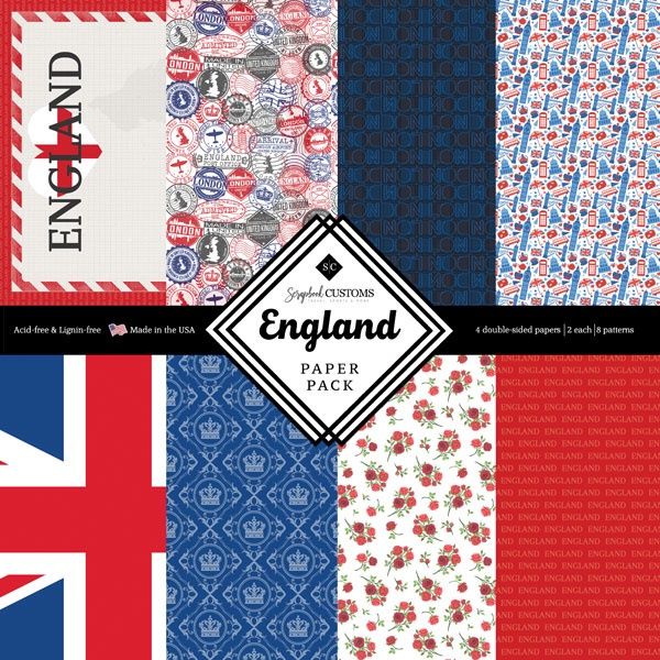 England/London Paper Pack 12x12 DS