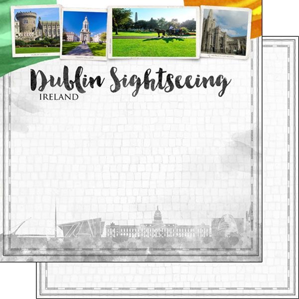 Dublin City Sights Double-Sided Paper 12 x 12
