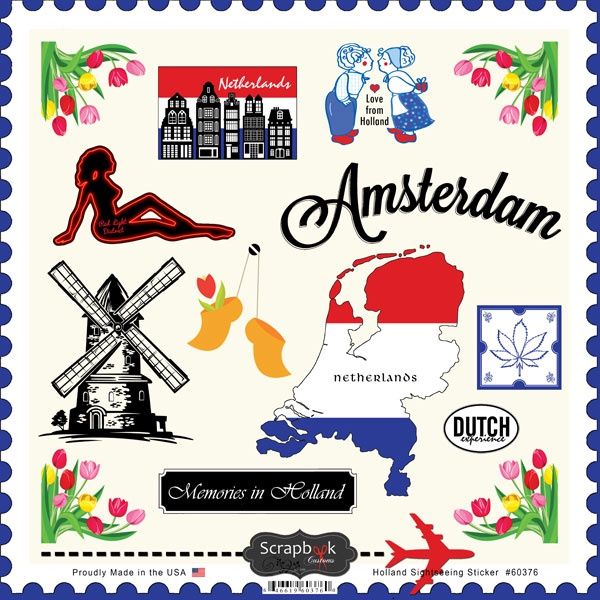 Holland - Sightseeing Stickers Sticker sheet