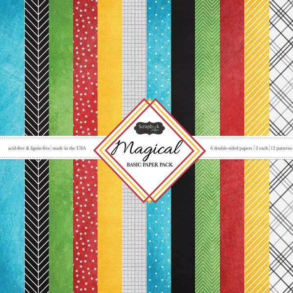 Magical Basic 12x12 Double-Sided Paper Pack (2ea of 6)