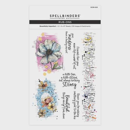 Beautifully Imperfect Rub-Ons from the Beautifully Imperfect Collection
