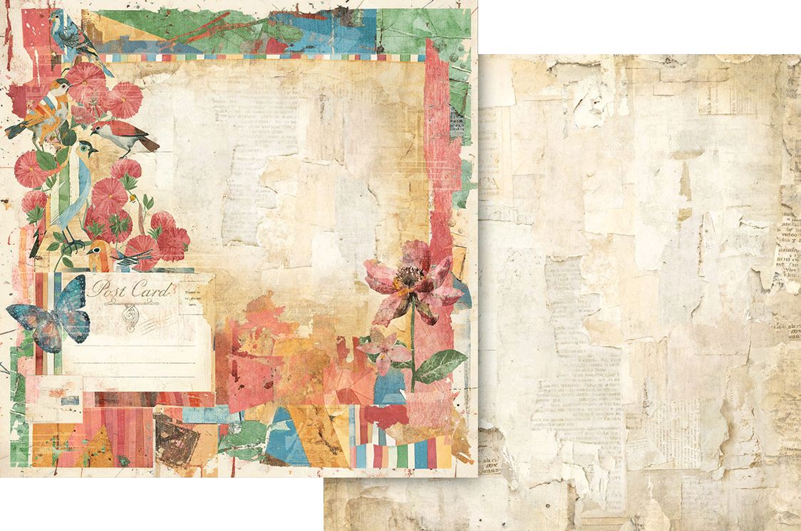 Journaling Through Time Layout 12×12 Paper