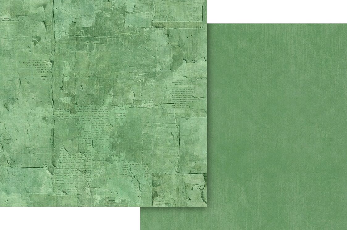 Leaf Green Patterns &amp; Solids 12×12 Paper