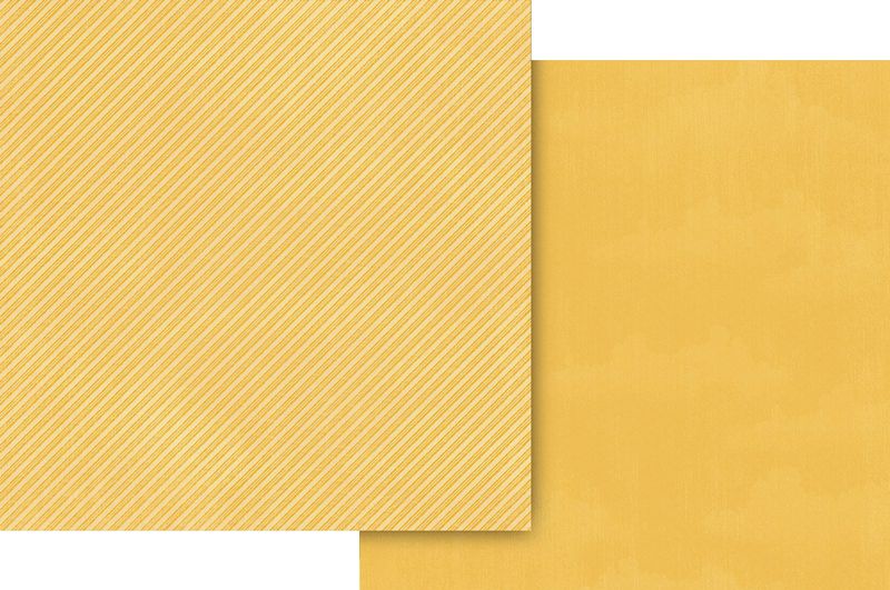 Brick Road Yellow Pattern &amp; Solid Sheet 12×12 Paper