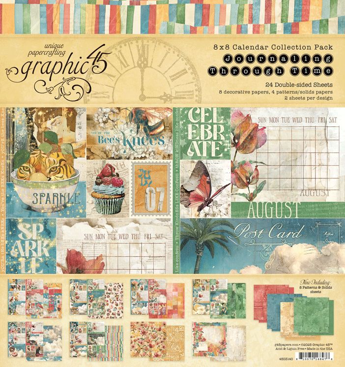Journaling Through Time 8×8 Collection Pack