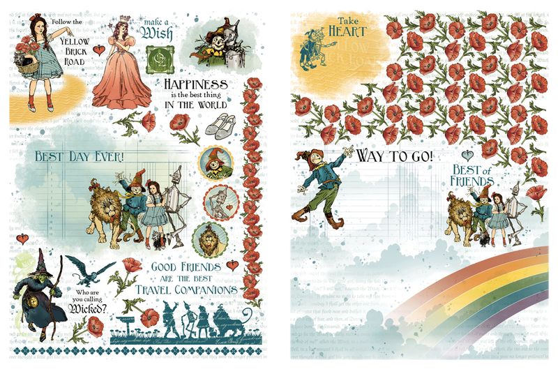 Wonder of Oz Rub-on Transfers