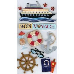 Jolee&#39;s Le Grande Dimensional Stickers Bon Voyage