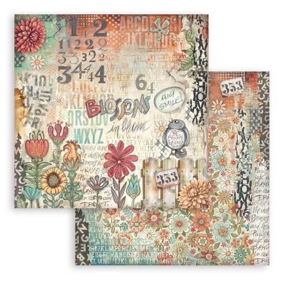 Stamperia Furry Friends Double-Sided Cardstock 12"X12" Dogs And Numbers