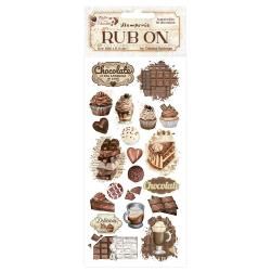 Stamperia Coffee And Chocolate Rub-On 4&quot;X8.5&quot; Vintage Sweet Moments