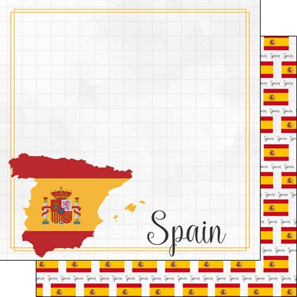 Spain Adventure Border Paper 12 x 12