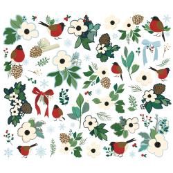 Simple Vintage Flannel Season Bits &amp; Pieces Die-Cuts Floral