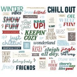 Simple Vintage Flannel Season Bits &amp; Pieces Die-Cuts Sentiment