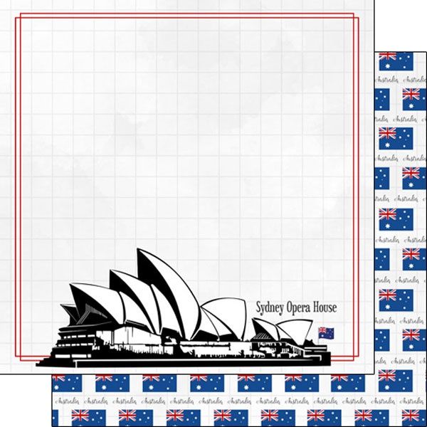 Sydney Opera House Adventure Paper 12 x 12