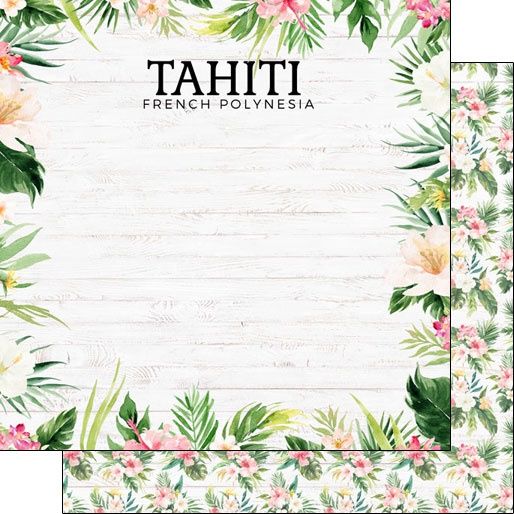 Tahiti Vacay Double-Sided Paper 12 x 12
