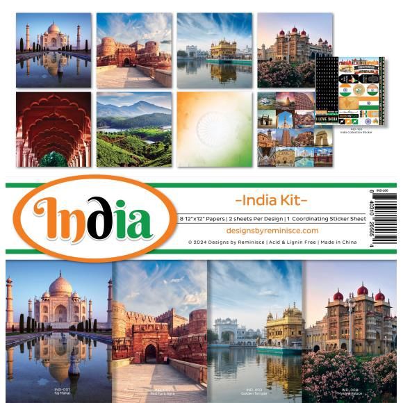 Reminisce Collection Kit 12&quot;X12&quot; India