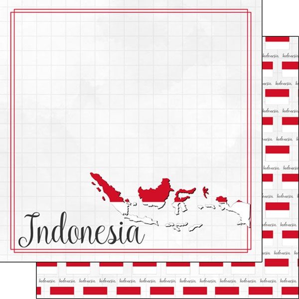 Indonesia Adventure Border Double-Sided Paper 12 x 12