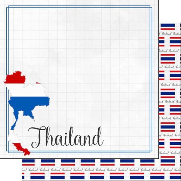 Thailand Adventure Border Paper 12 x 12