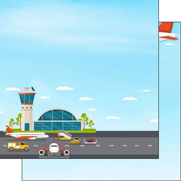 Airport DS Double-Sided Paper 12 x 12