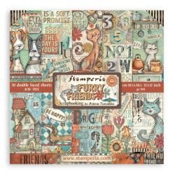Stamperia Scrapbooking Pad 12&quot;X12&quot; 10/Pkg Furry Friends