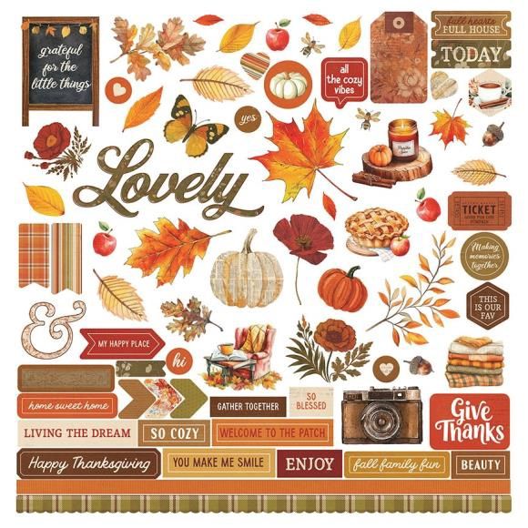 PhotoPlay Stickers 12&quot;X12&quot; Autumn Junque