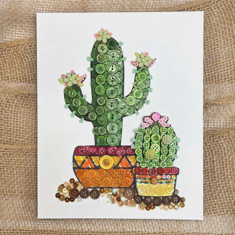 Cactus DIY Canvas Craft Kit