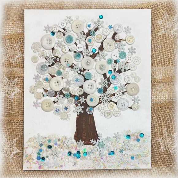 Winter Tree Canvas DIY Craft Kit