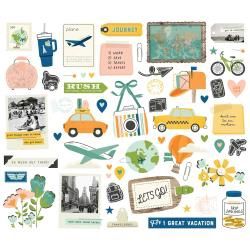 Happy Travels Bits &amp; Pieces 56/Pkg