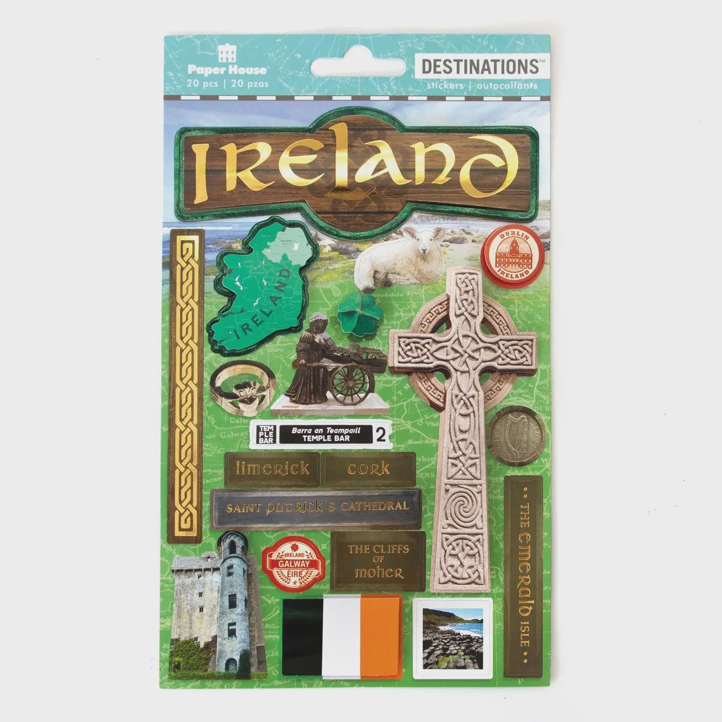Travel-Ireland Dimensional Sticker
