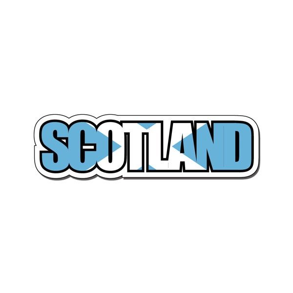 Scotland Flag Word - Laser