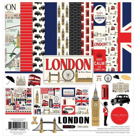 Carta Bella Collection Kit 12&quot;X12&quot; London