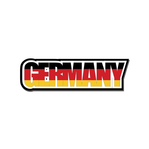 Germany Flag Word - Laser