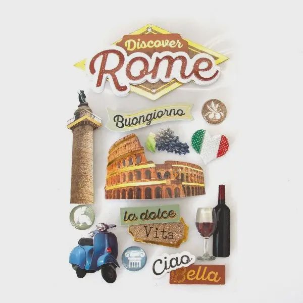 Discover Rome 3D Stickers